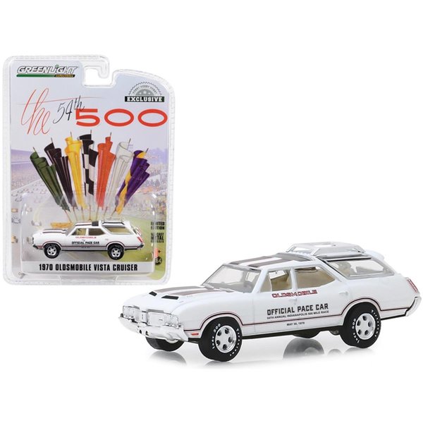 Greenlight 1970 Oldsmobile Vista Cruiser Car; White 30049